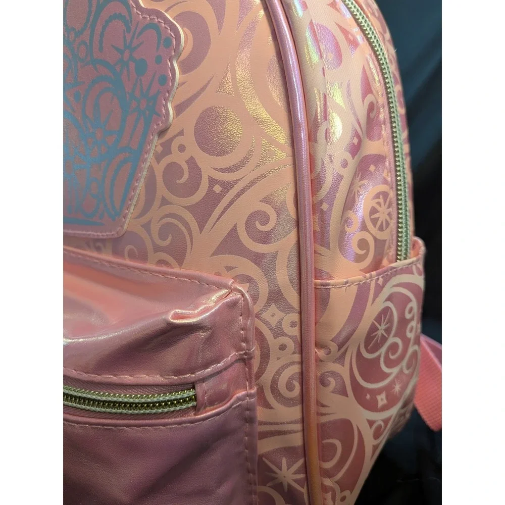 Wicked So Popular Backpack Metallic Crown Glinda Main Compartment Front Pocket